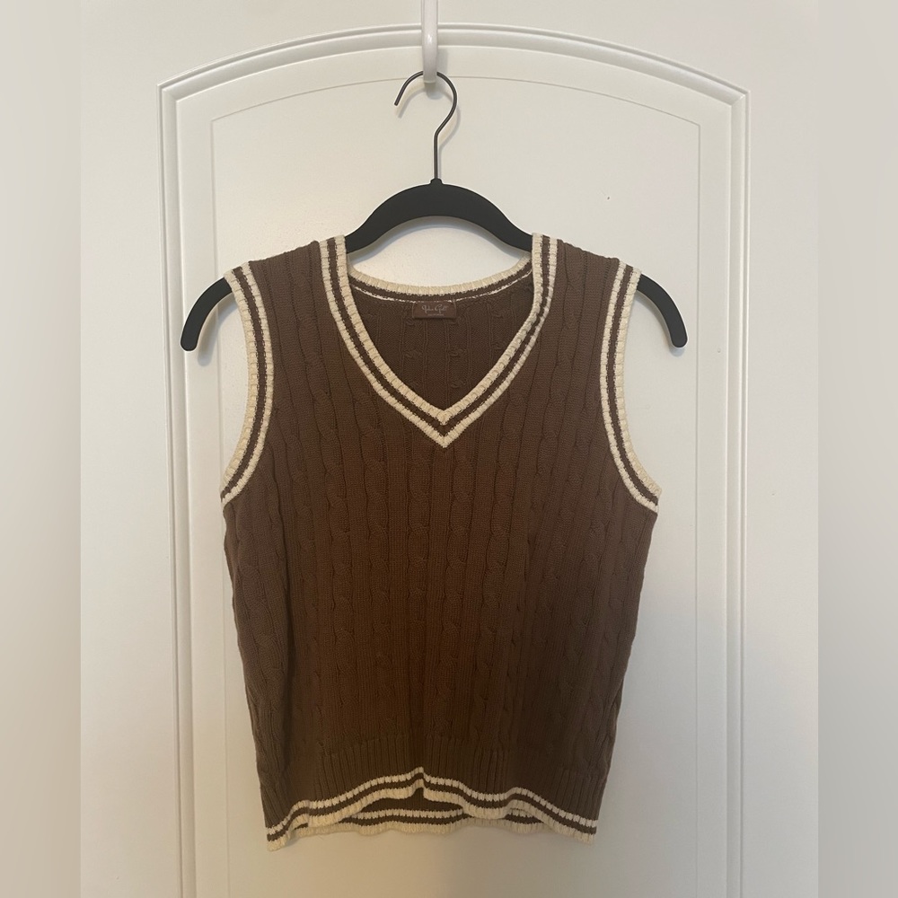 John Galt Brown Sweater Vest